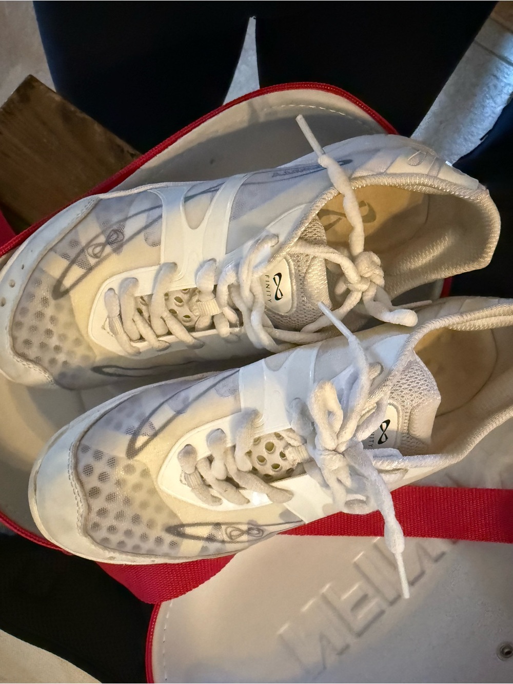 NFINITY Vengeance Girls/women’s size 8 Cheer Sneakers